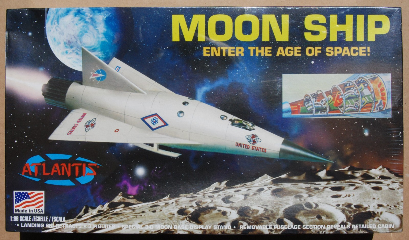 ATLANTIS MOON SHIP (2021) EX-REVELL 1/96 SCALE, FACTORY SEALED