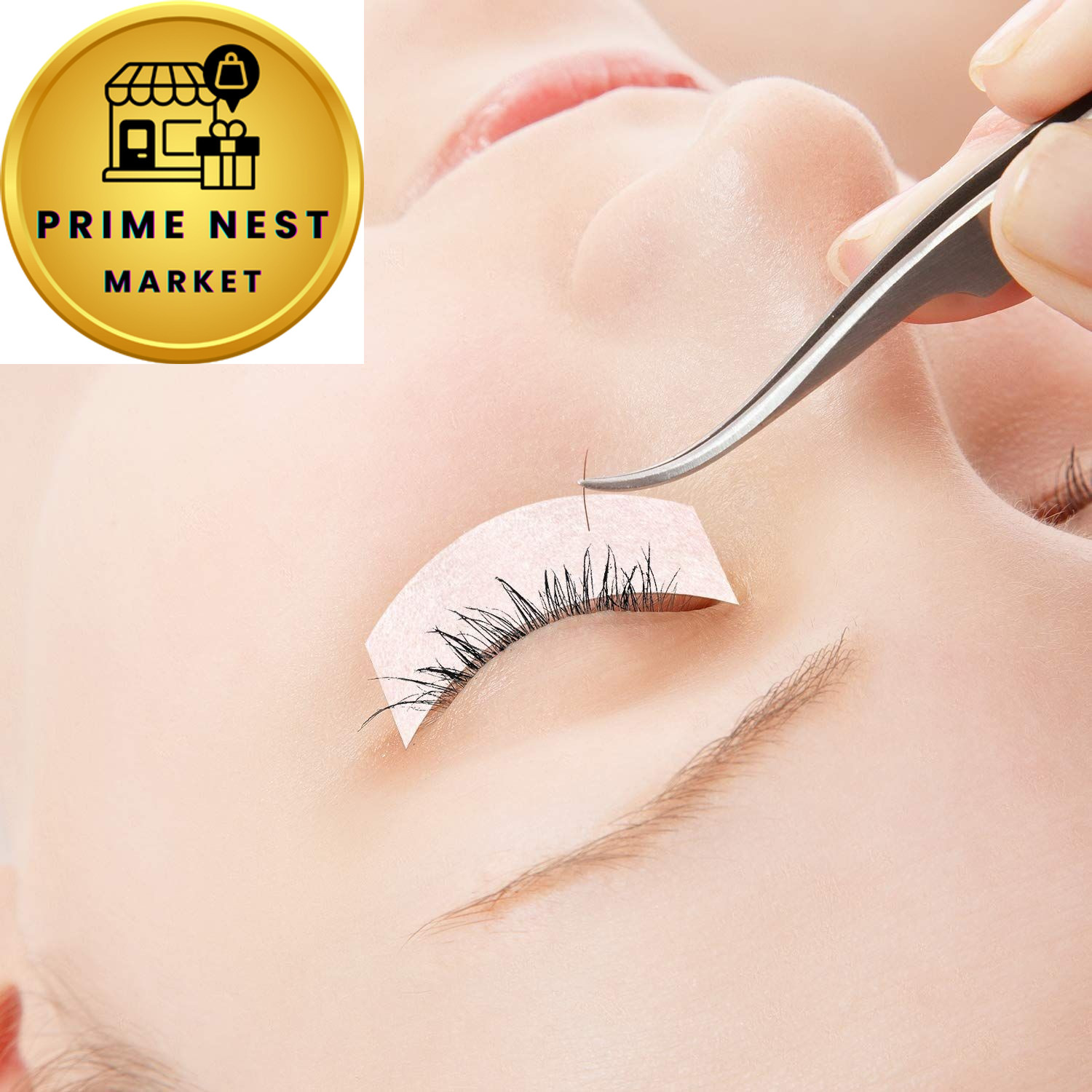 TUPARKA 8 Rolls White Eyelash Tape, Adhesive Width: 1.2cm, Length: 9m,
