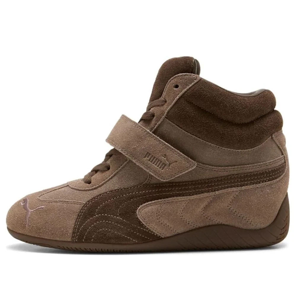 Puma Speedcat Wedge Womens Size 6 Totally Taupe Chocolate 407878 01