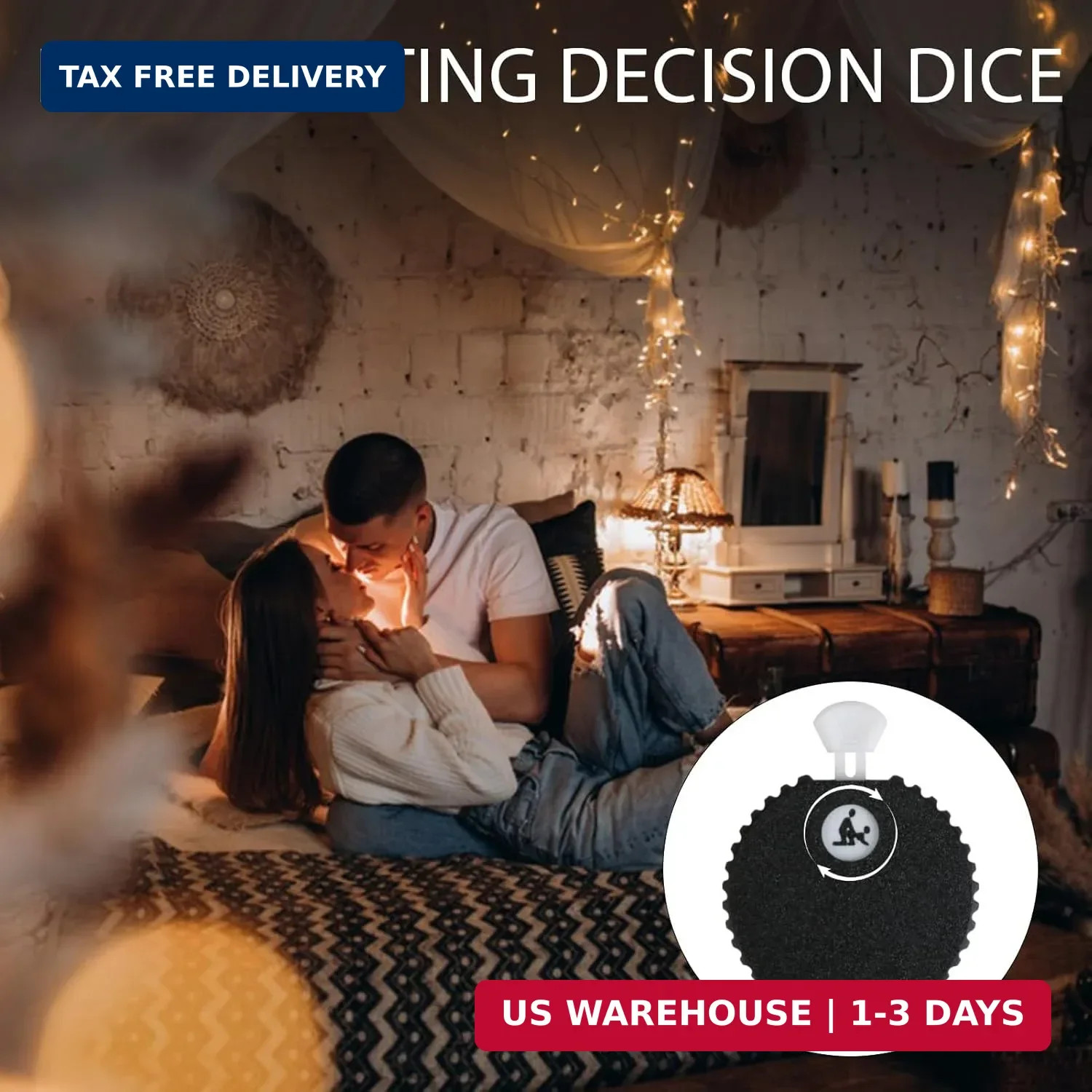 Date Night Decision Dice, Couples Roulette Spinner, Dating Ideas Mechanical Dice