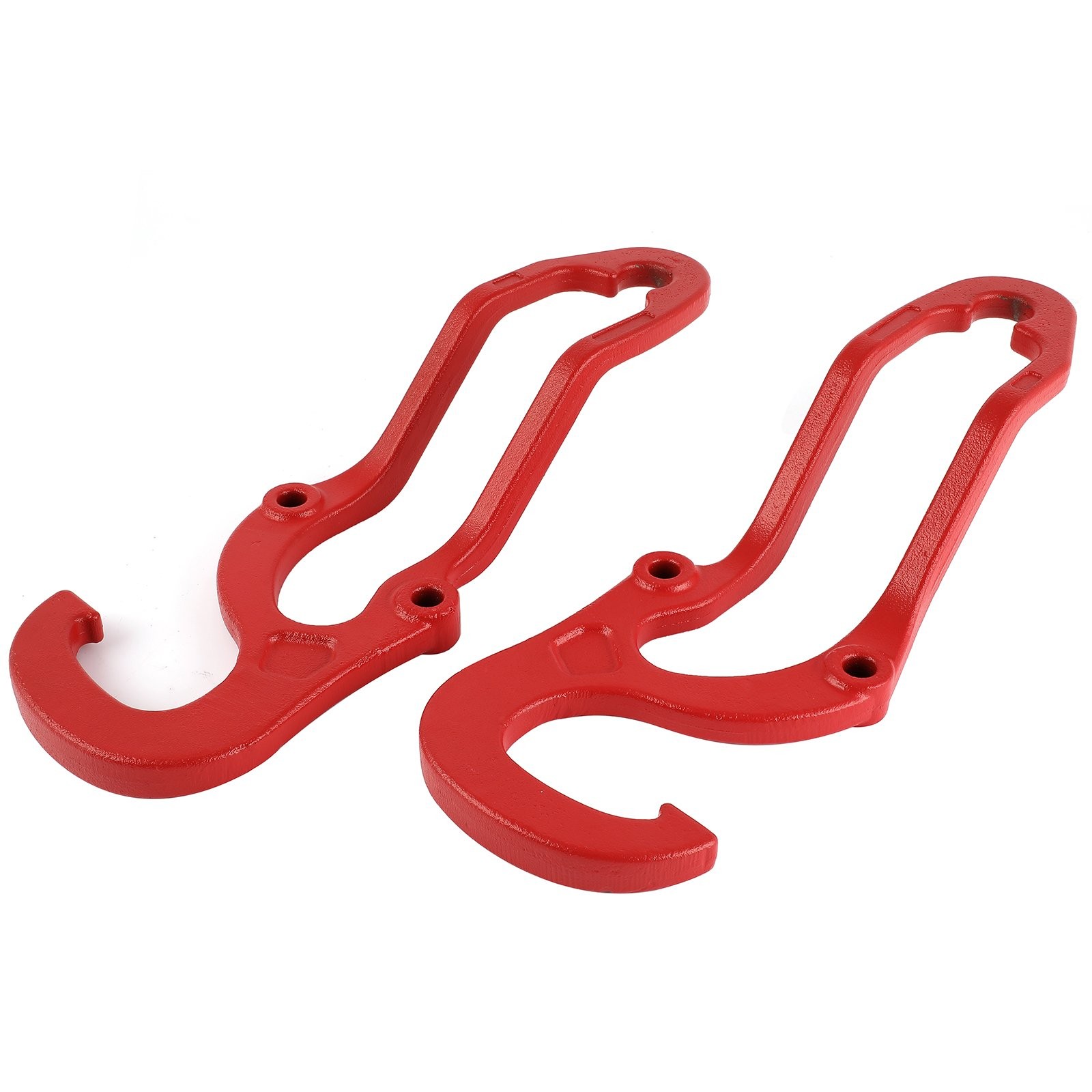 Heavy Duty Front Tow Hooks For 2009-2019 Dodge Ram 1500 Red Steel NEW US