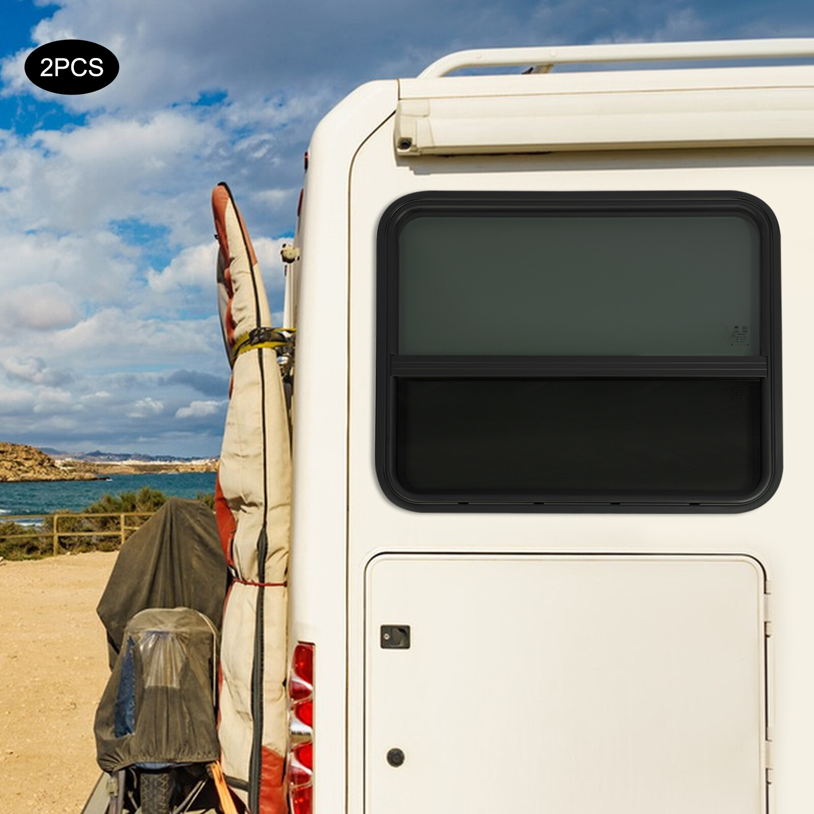 RV Window, 2 PCS RV Windows, RV Vertical Slide Window