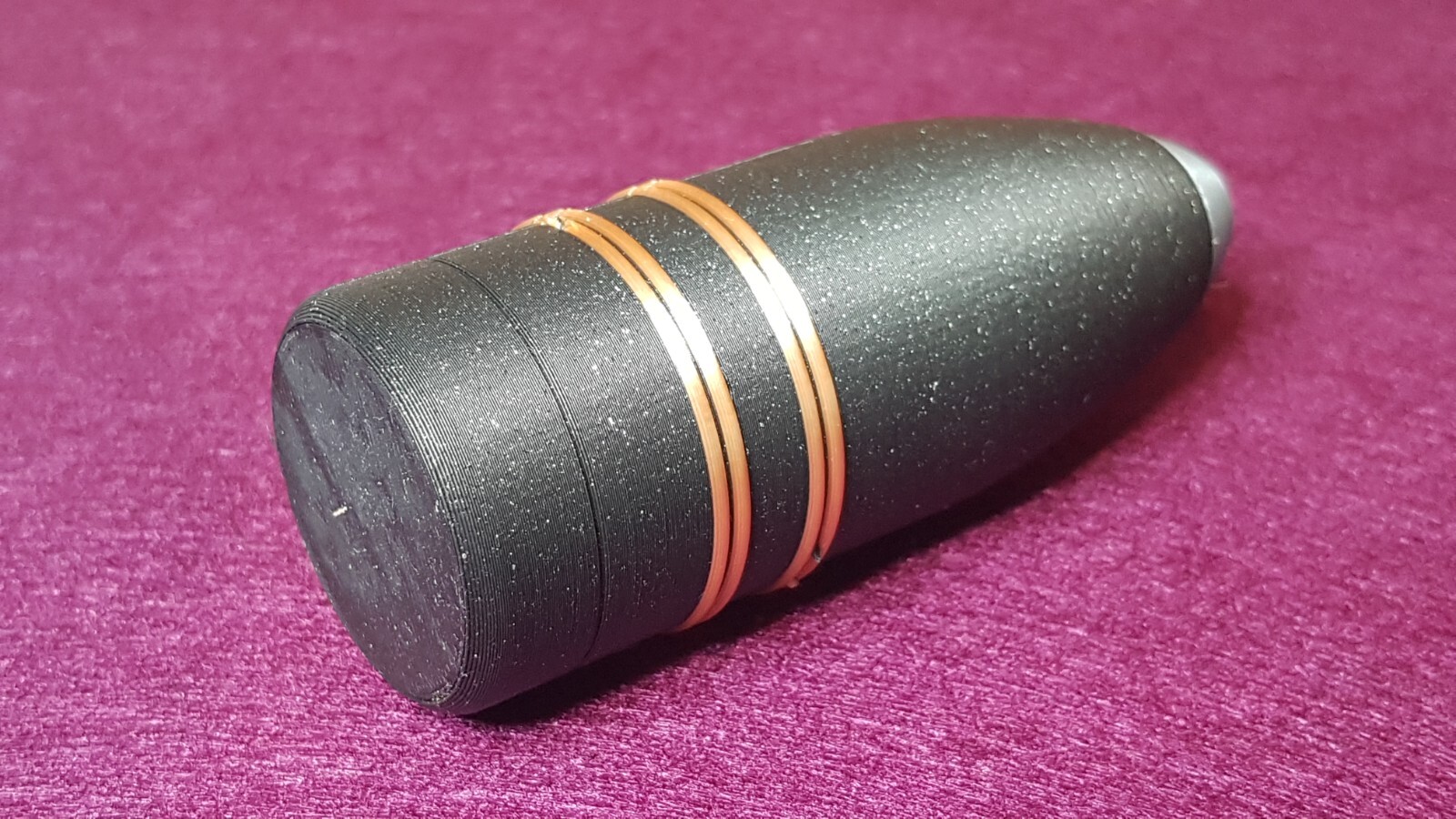 1 pounder shell 37mm "pompom" (French). Plastic replica, 3D printed Shell.
