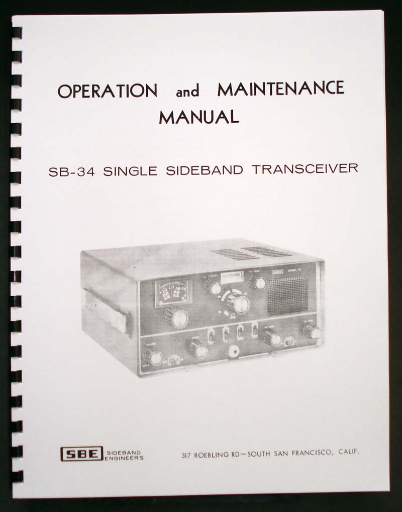 Sideband Engineers SBE SB-34 SB34 Transceiver Manual