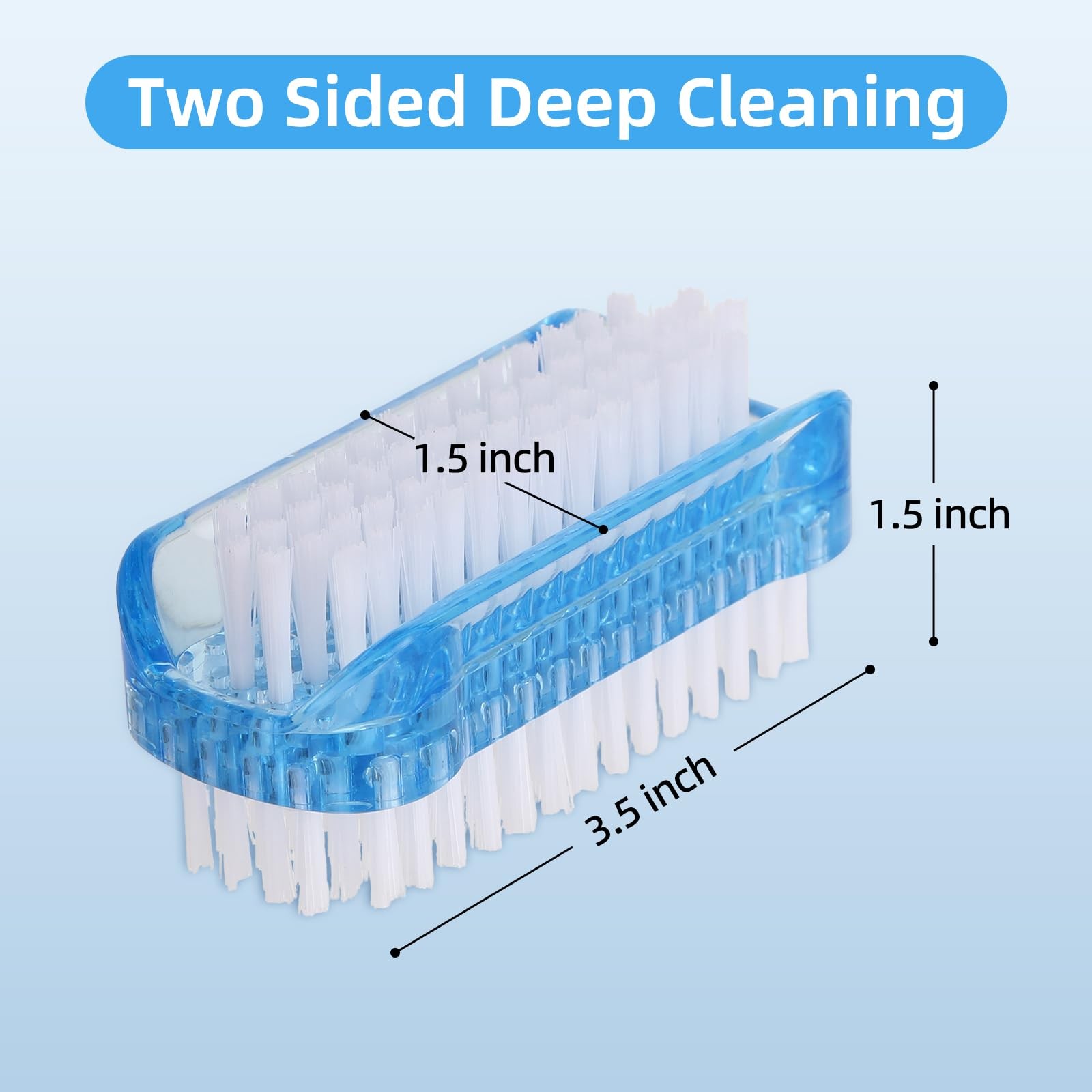 5 Pack Nail Brush for Cleaning Fingernails Two Sided Hand Fingernail Scrub B...