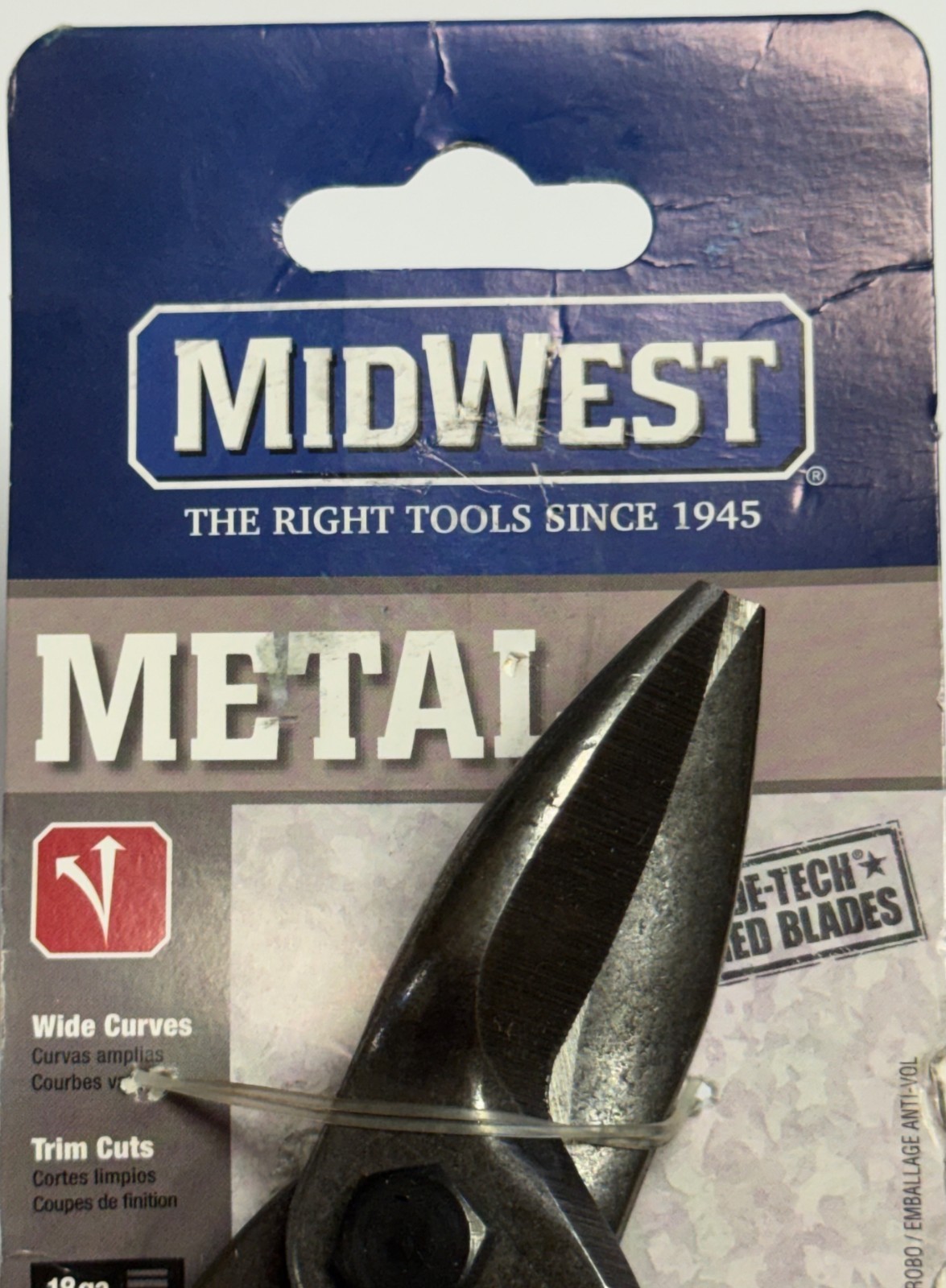 NEW MIDWEST MWT-6716L Metal Wide Curves Left Aviation Snip USA Made ~ Free Sh.