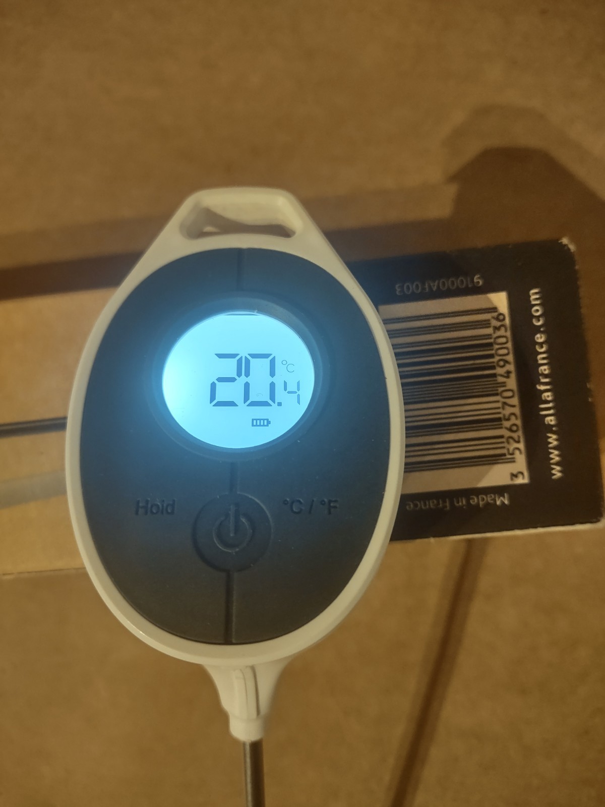 ALLA N°3 Thermometer Made In France *Missing Stick Cover* Free Shipping