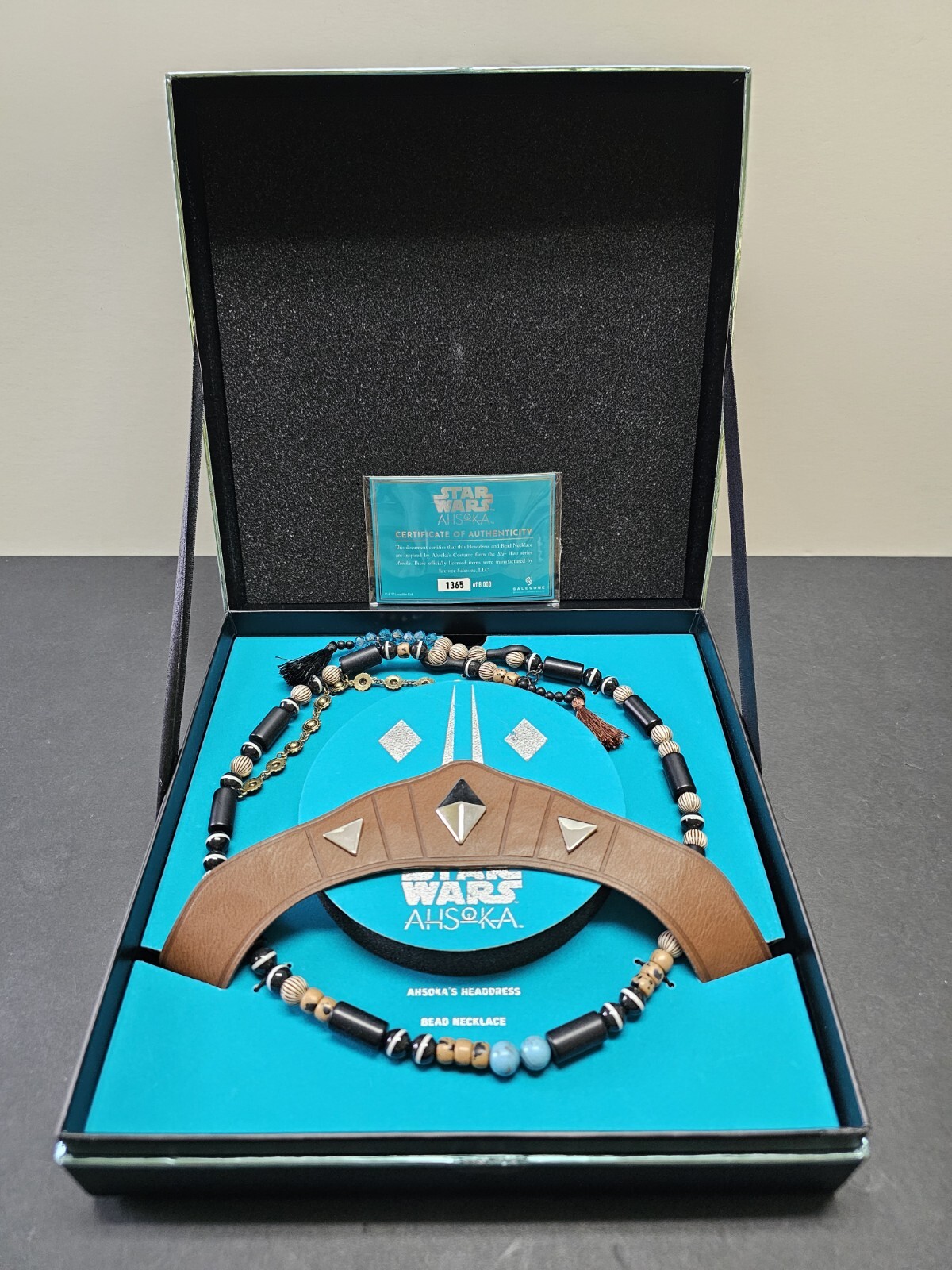 NEW Ahsoka Tano Crown and Necklace Cosplay Life Size Disney Star Wars CoA