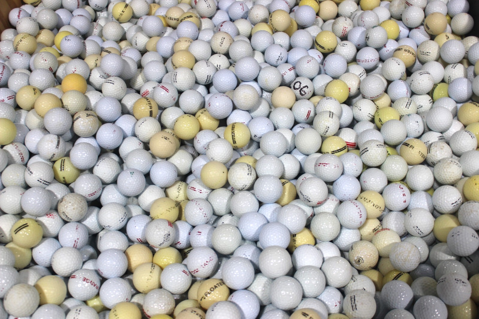 300 White Floating - Limited Flight Assorted Range Balls 3A Condition