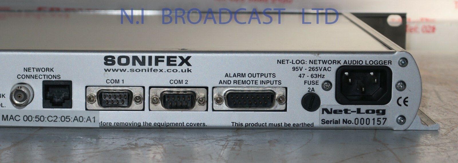 1x Sonifex netlog ( net-log)  4channel audio logging recorder 4ch (ref 2)
