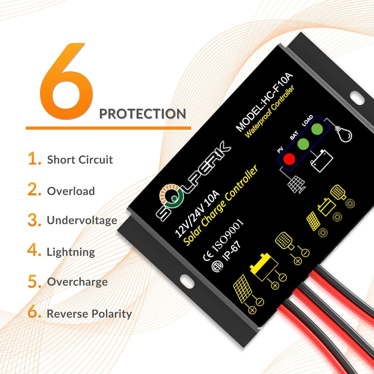 10A Intelligent Solar Controller for Efficient Energy Management - Easy Install