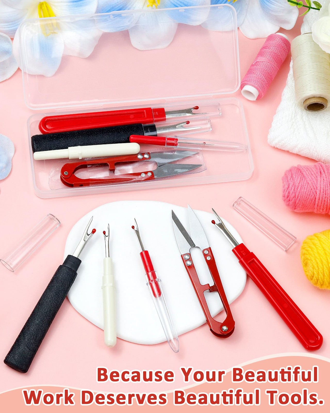 Seam Ripper Thread Remover Sewing Stitch Unpicker Embroidery Tool Set 5PCS