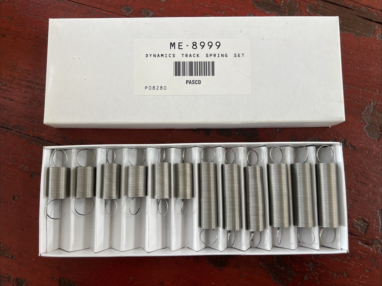 PASCO Scientific ME-8999 Dynamics Track Spring Set Mechanical Physics Lab