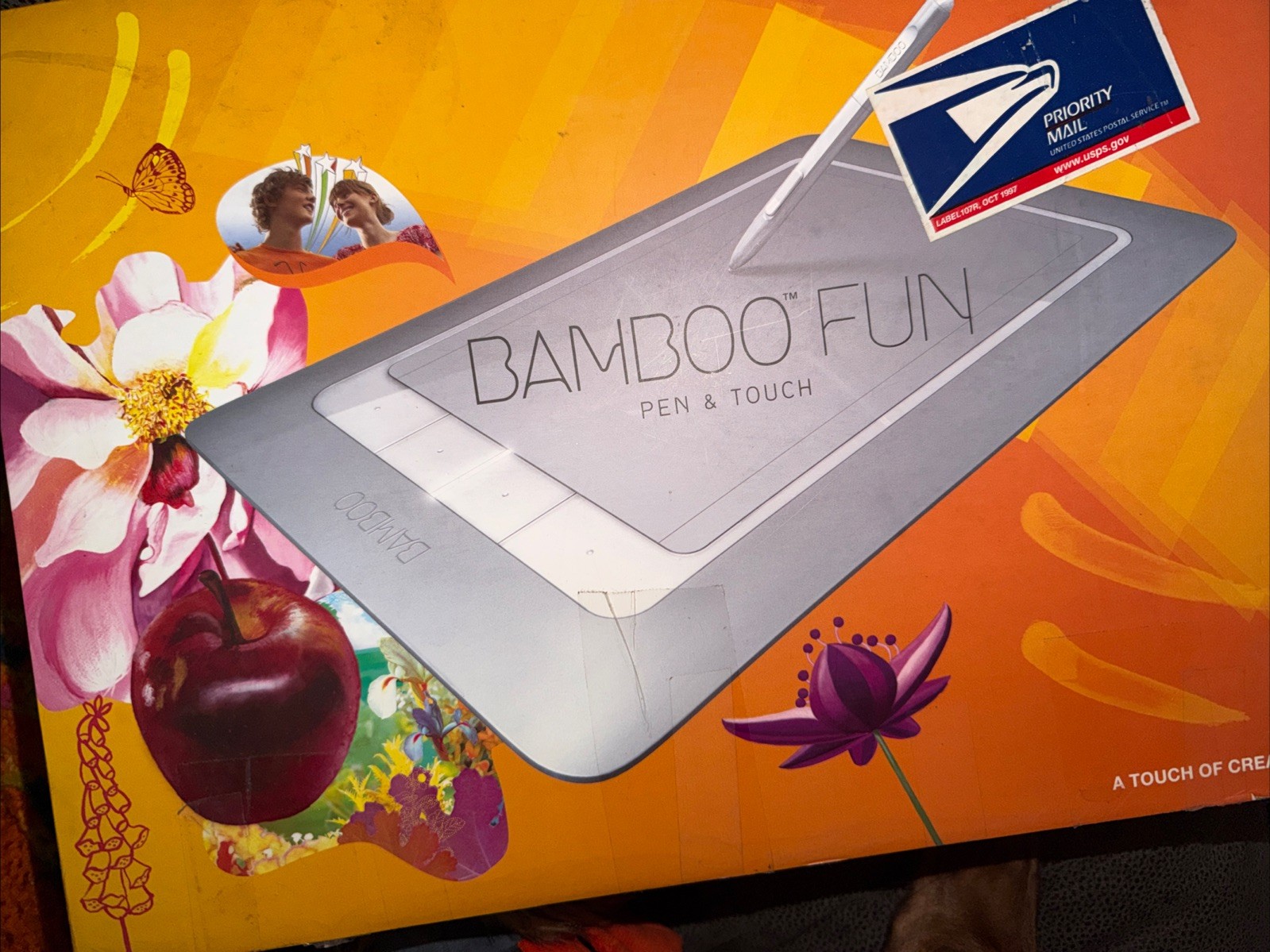 Wacom Bamboo Fun Pen and Touch USB Drawing Graphics Tablet Untested