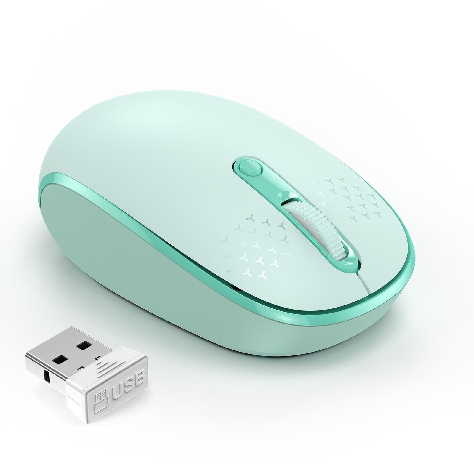TECKNET Wireless Mouse for Laptop, 2.4G Quiet Computer Mouse with USB Receive...