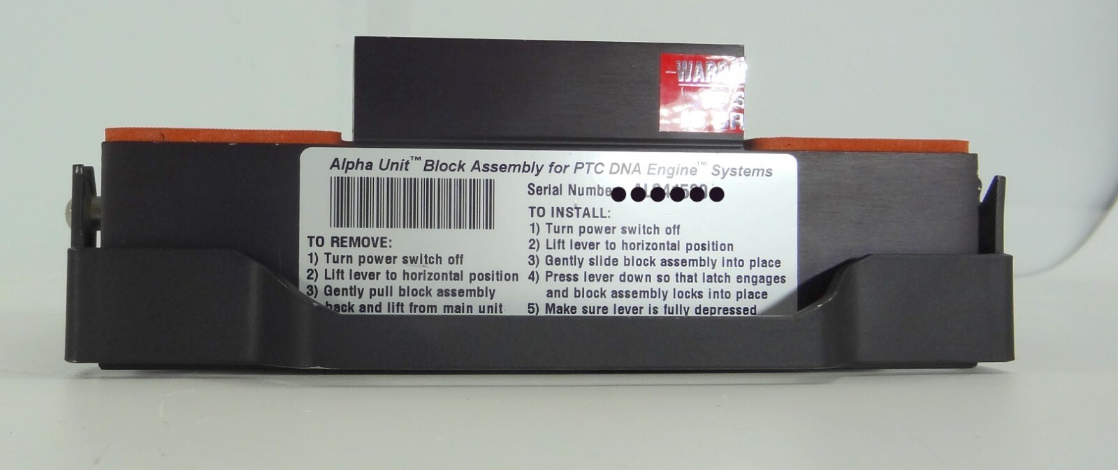 Alpha Unit Block Assembly for PTC DNA Engine System