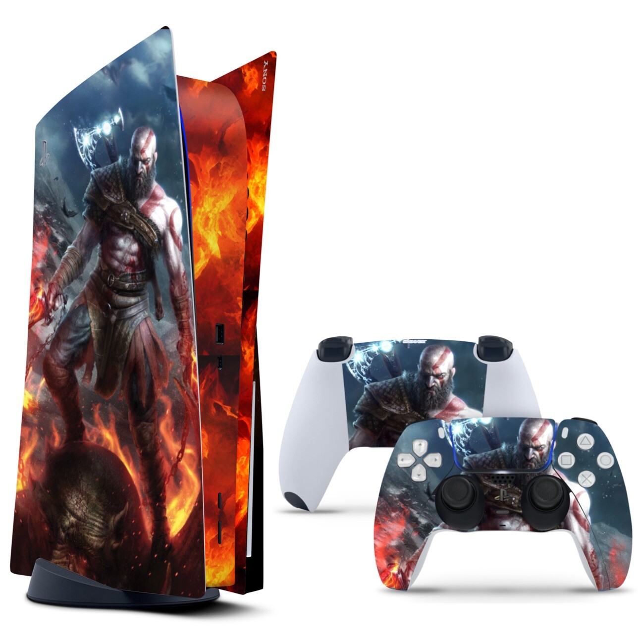 God Of War PS5 Vinyl Skins + 2 Controller Skins