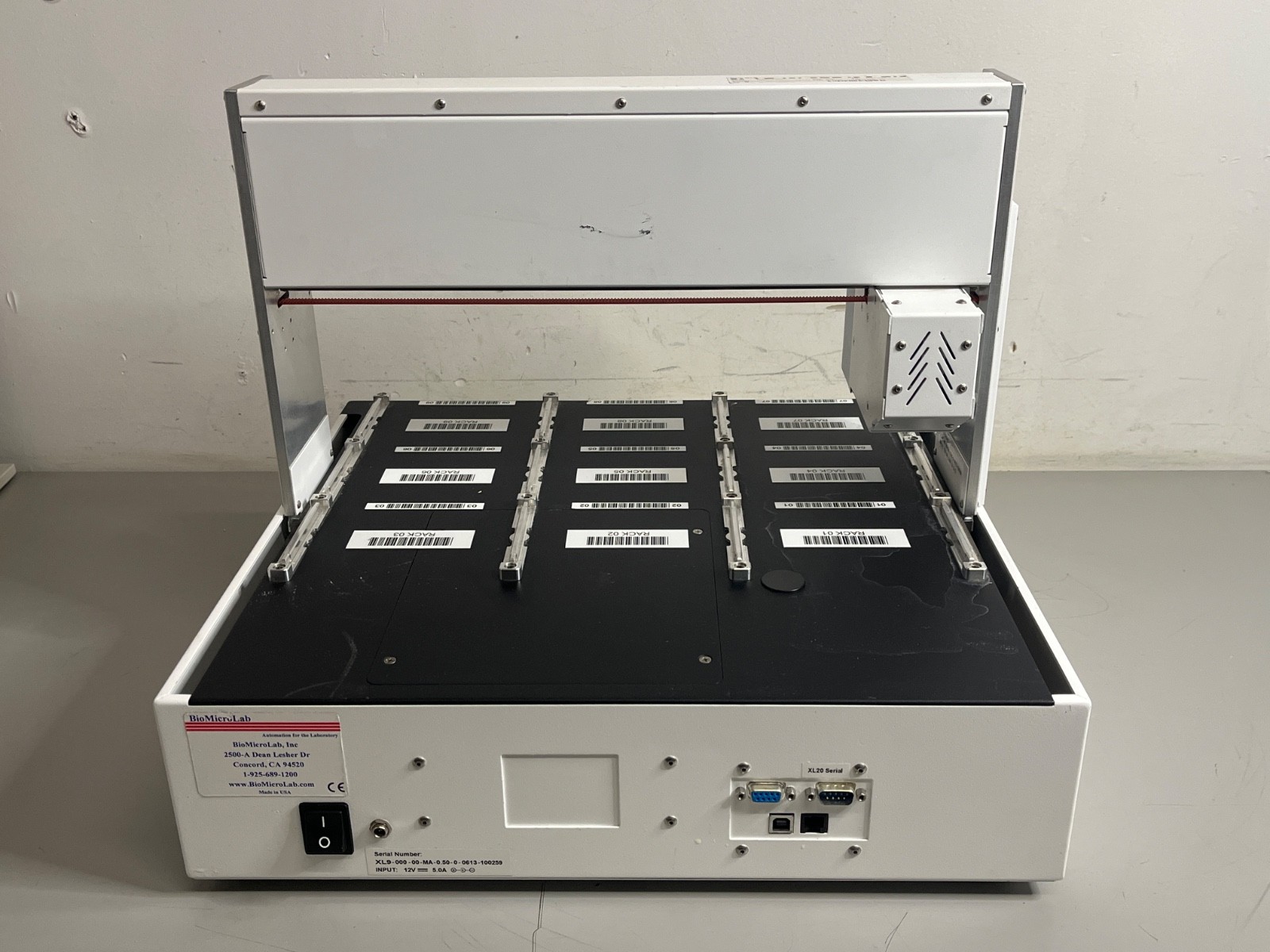BioMicroLab XL9 Automated Tube Sorter | 9-Rack Sample Handler | GNR