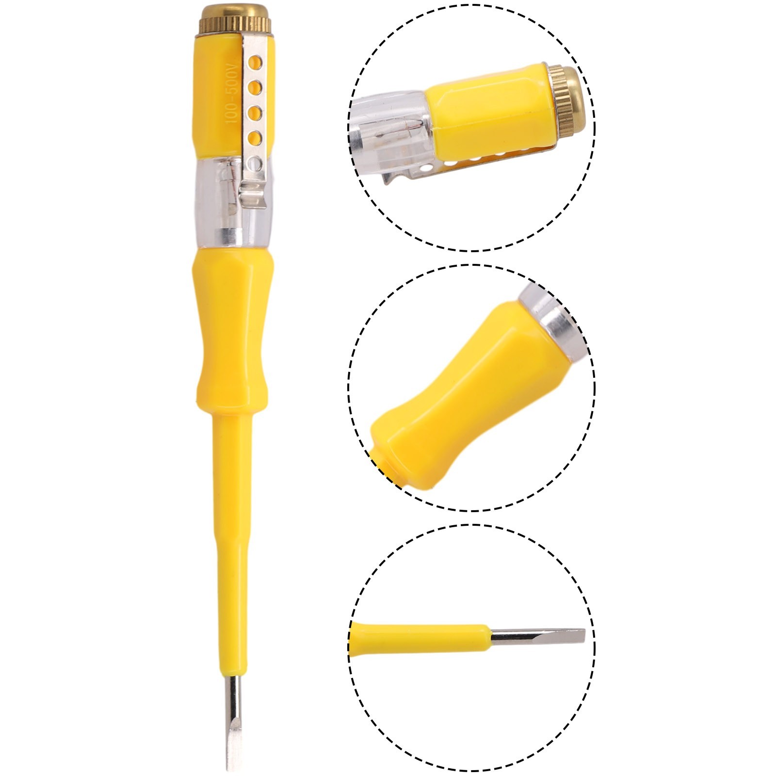 High brightness work neon light bulb electrical test pen voltage indicator