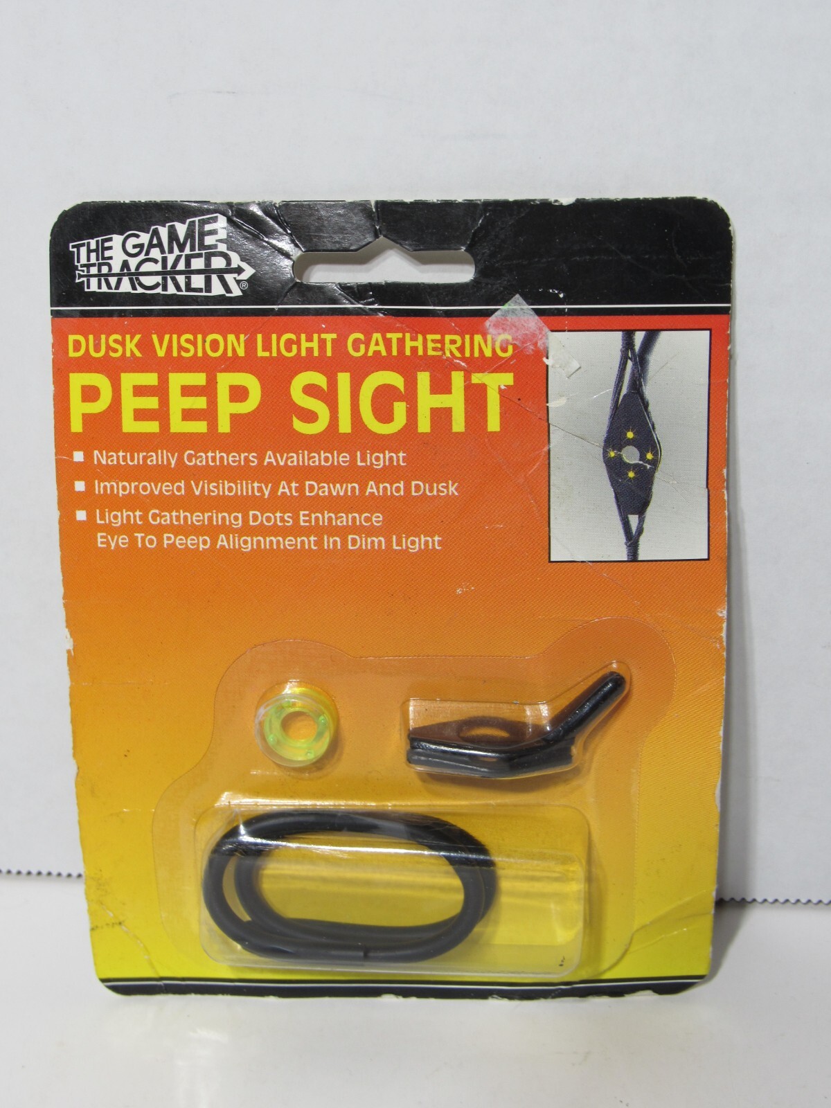 The Game Tracker Dusk Vision Peep Sight with aligner 5535 light gathering NEW