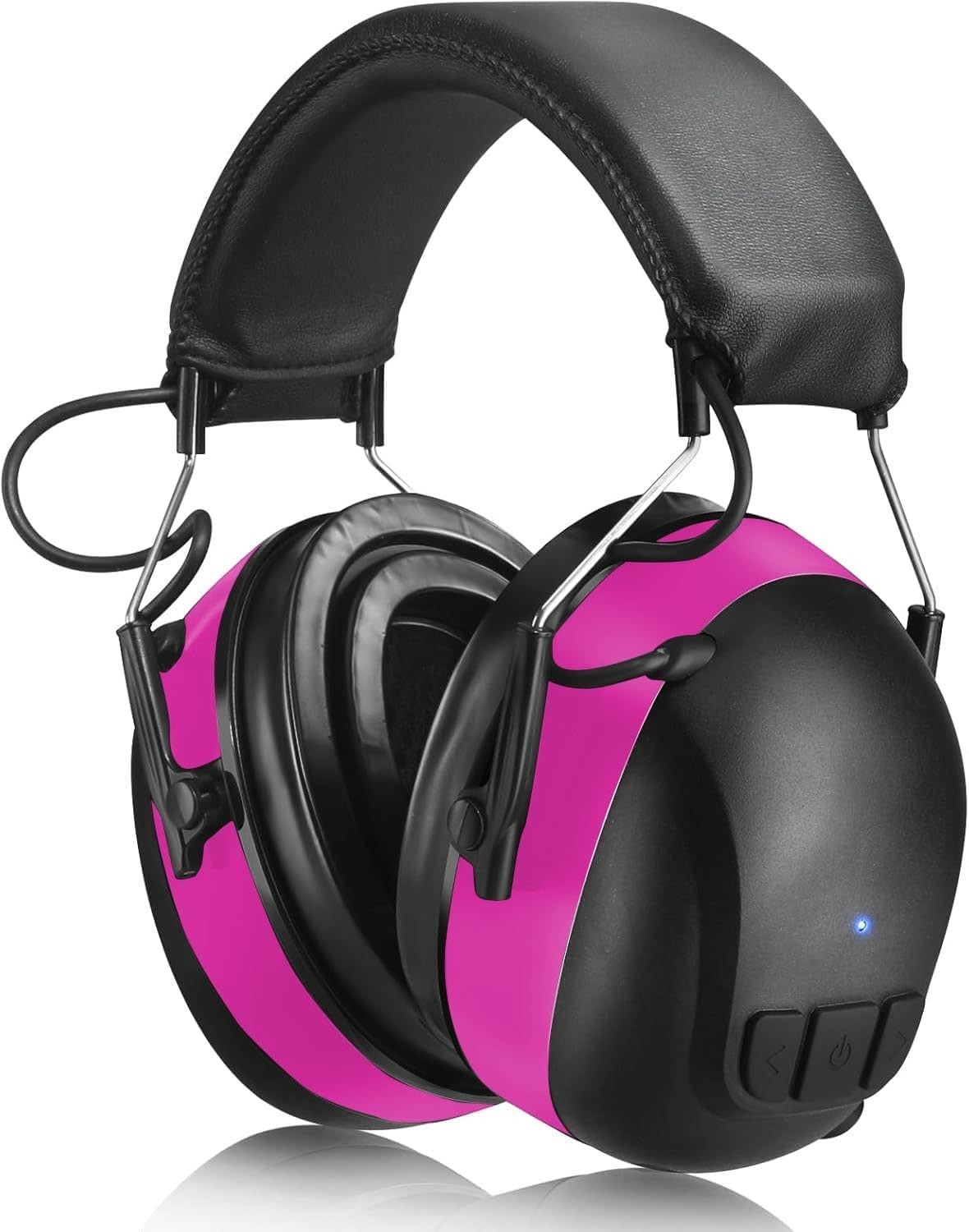 Gel Ear Pads Bluetooth 5.4 Hearing Protection Headphones, 30dB Noise Cancelli...