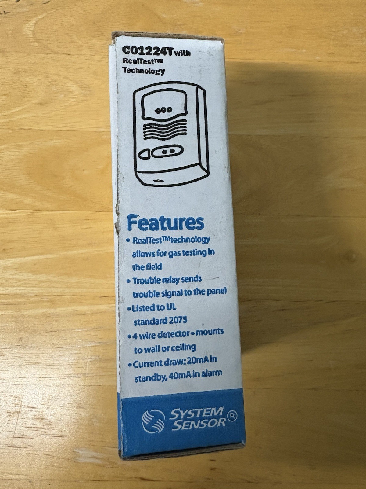 System Sensor CO1224T With Real Test Technology
