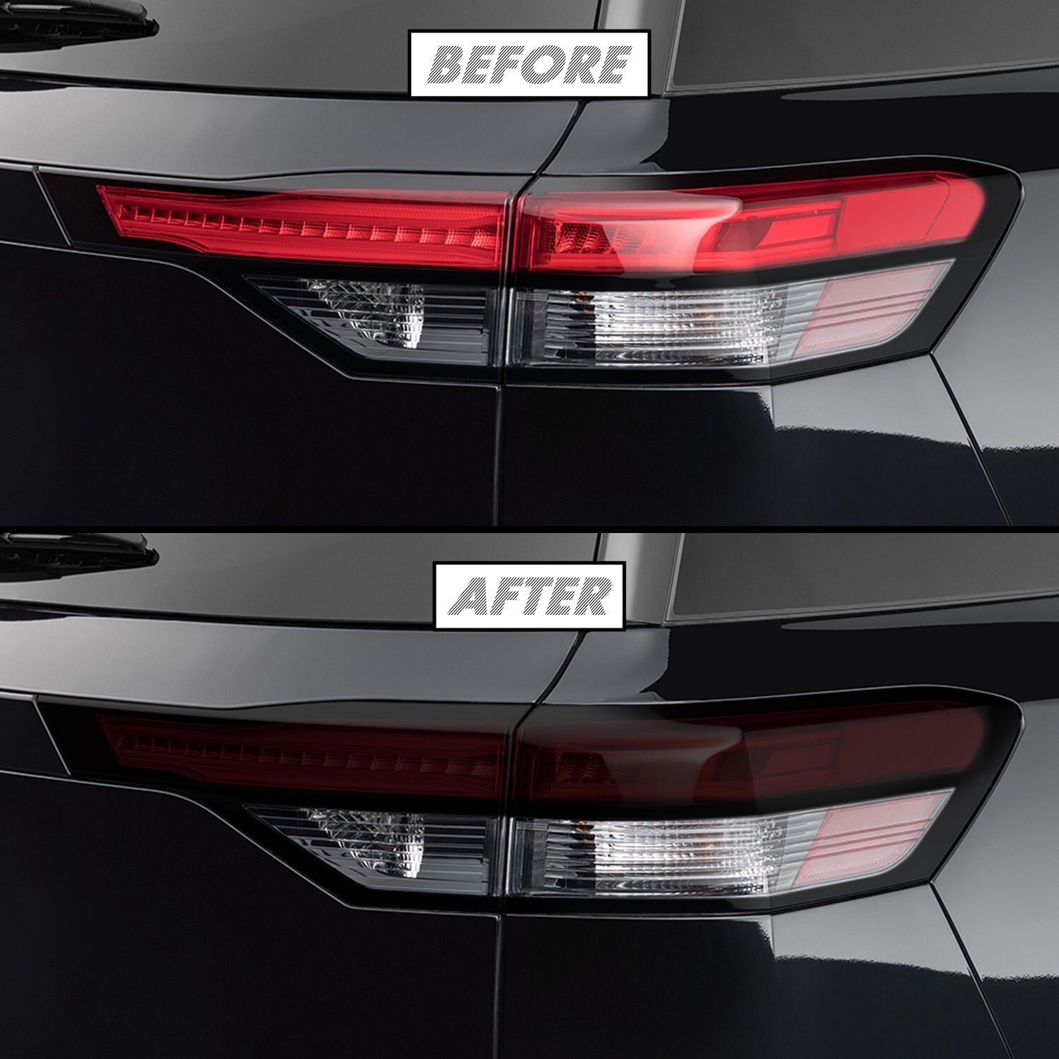 FOR 2022+ Nissan Pathfinder Tail Light Cutout SMOKE Precut Vinyl Tint Overlays