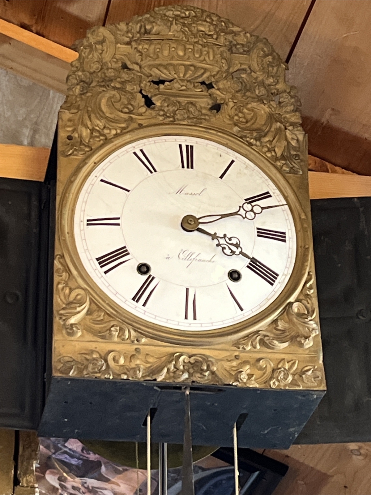 French Morbier / Wag On The Wall Clock