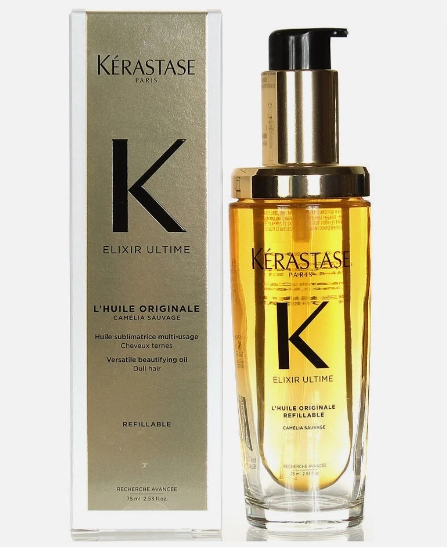 Kerastase Elixir Ultime Refillable L'Huile Originale Oil 2.53oz / 75ml | New