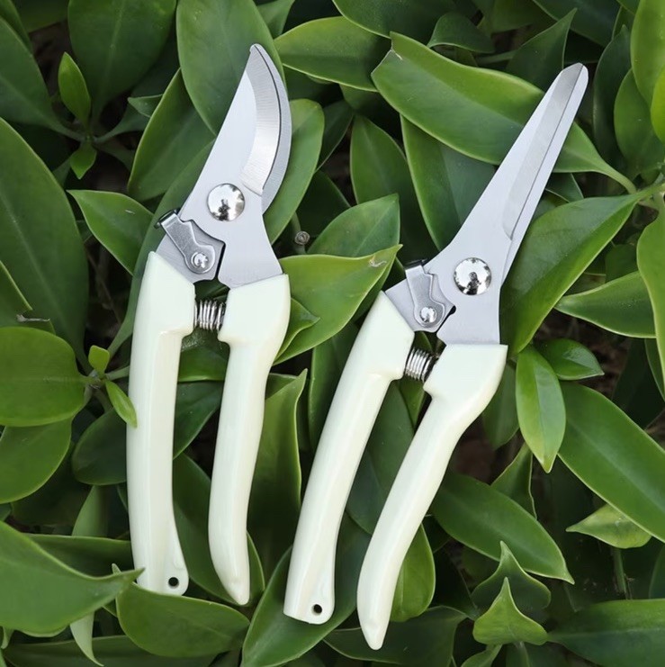 2 Pairs White  Garden Shears. Good For Large Or Small Plants. Diy Gardening.