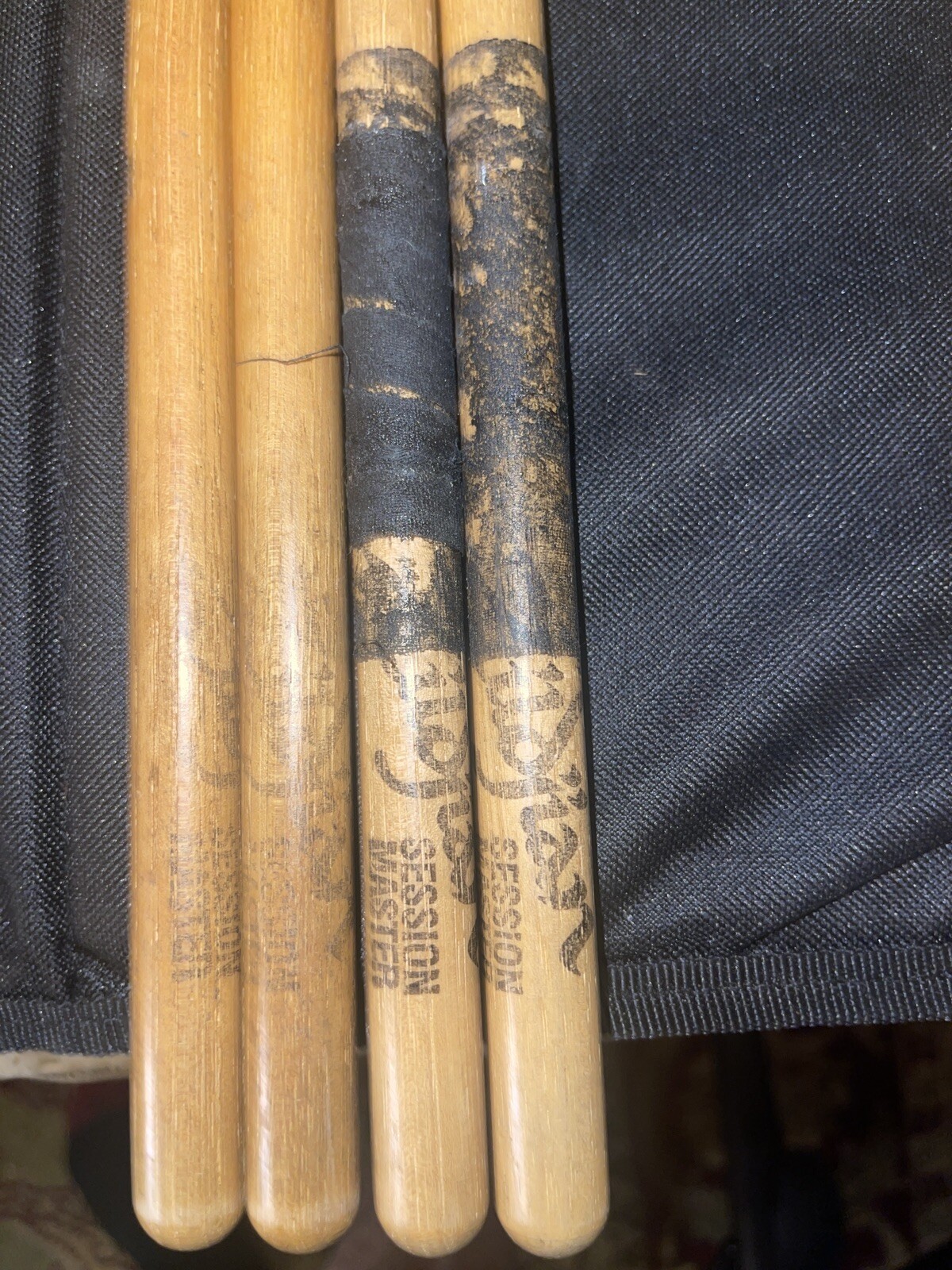 2 pair Vintage Zildjian SESSION MASTER DrumSticks hickory Wood & NYLON tips G/VG