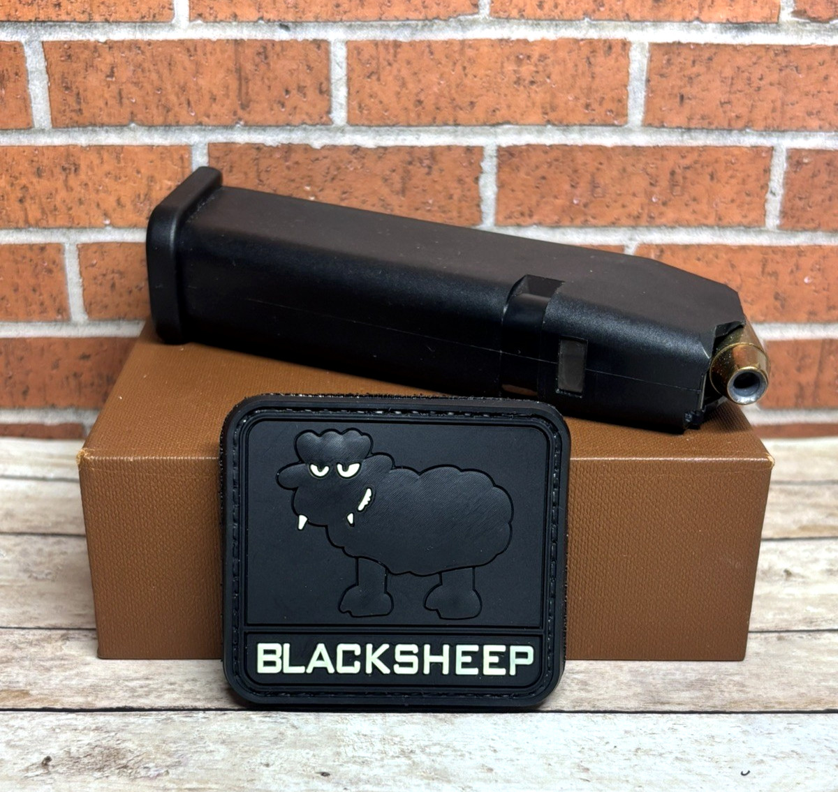 Black Sheep Tactical Morale Patch, 3D PVC Rubber Seal Recon Hook & Loop Patch