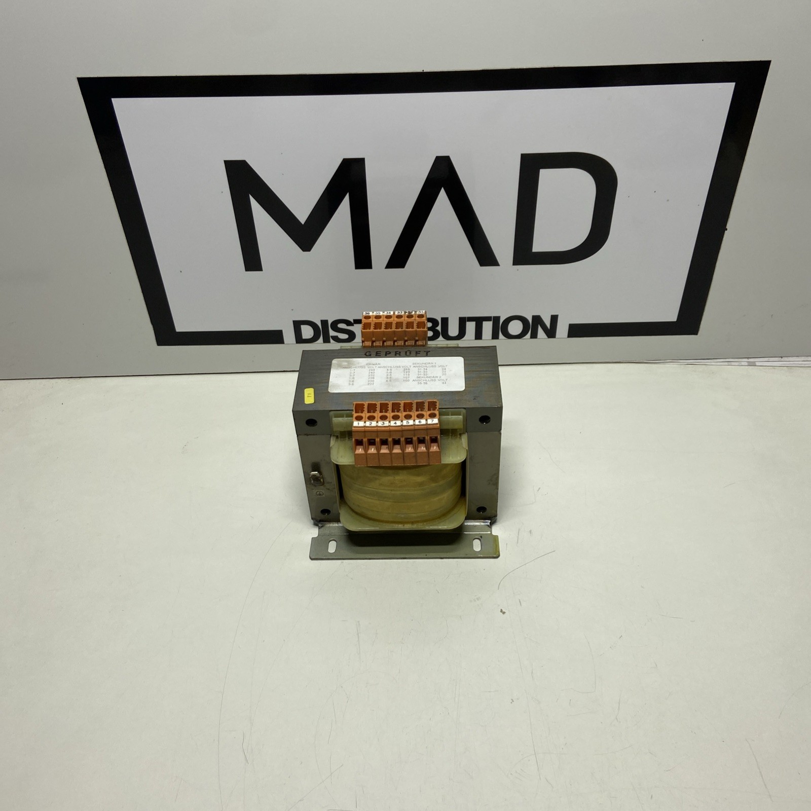 Rathgeber ETD 630 Control Transformer, 230V Primary, 24V/44V Secondary