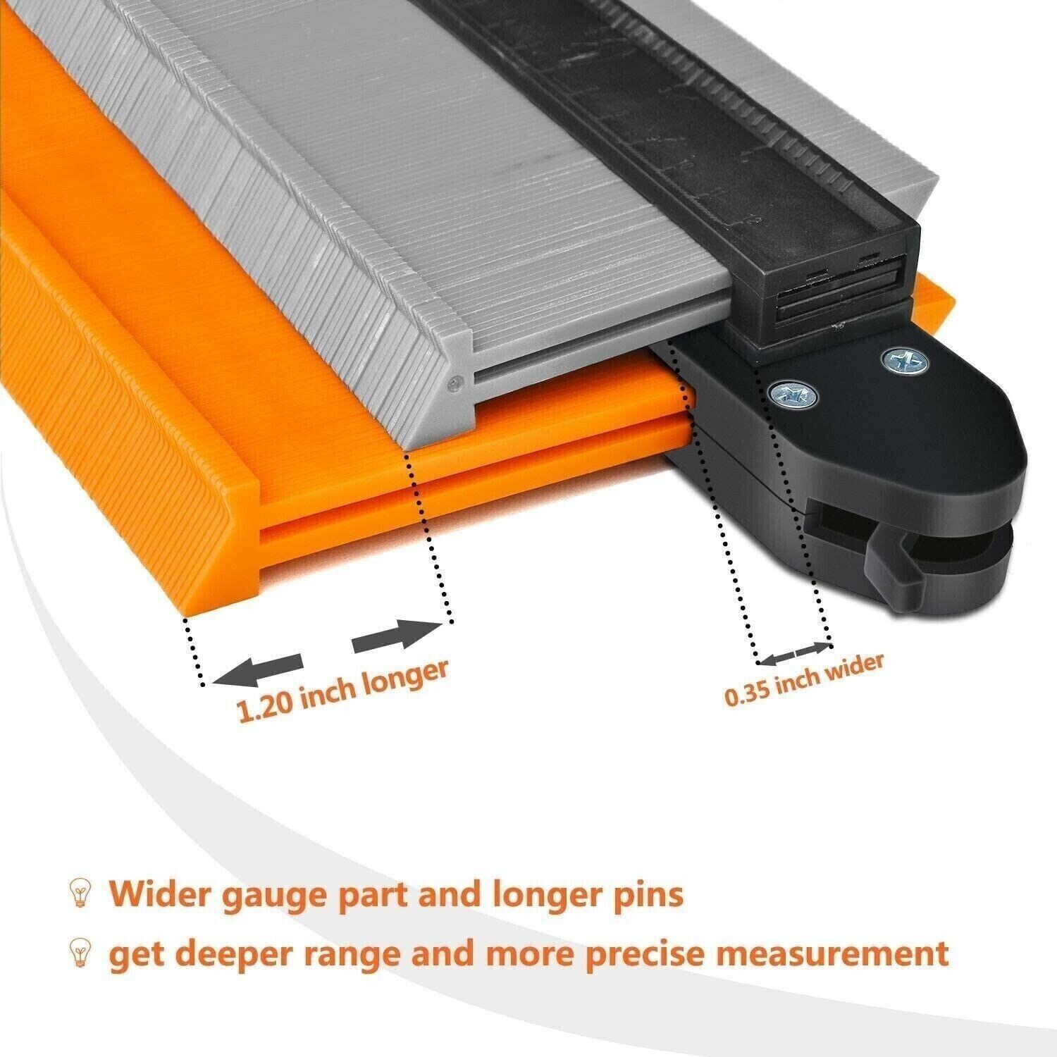 Contour Gauge 5"inch Duplicator Profile Copy Tool Shape Measuring Outline Tool