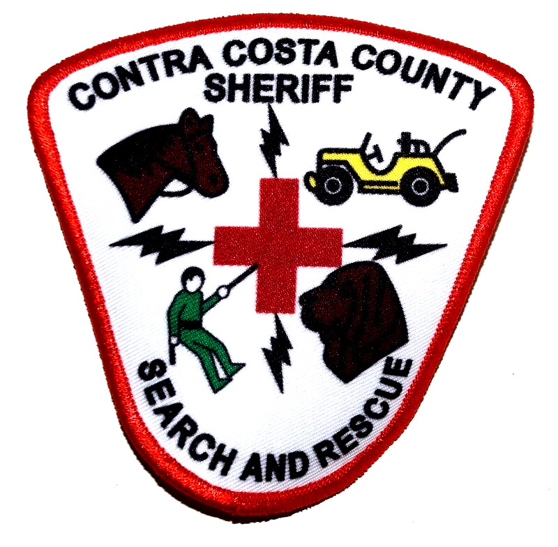 CONTRA COSTA COUNTY – SHERIFF SEARCH & RESCUE - CALIFORNIA Police Patch PRINTED
