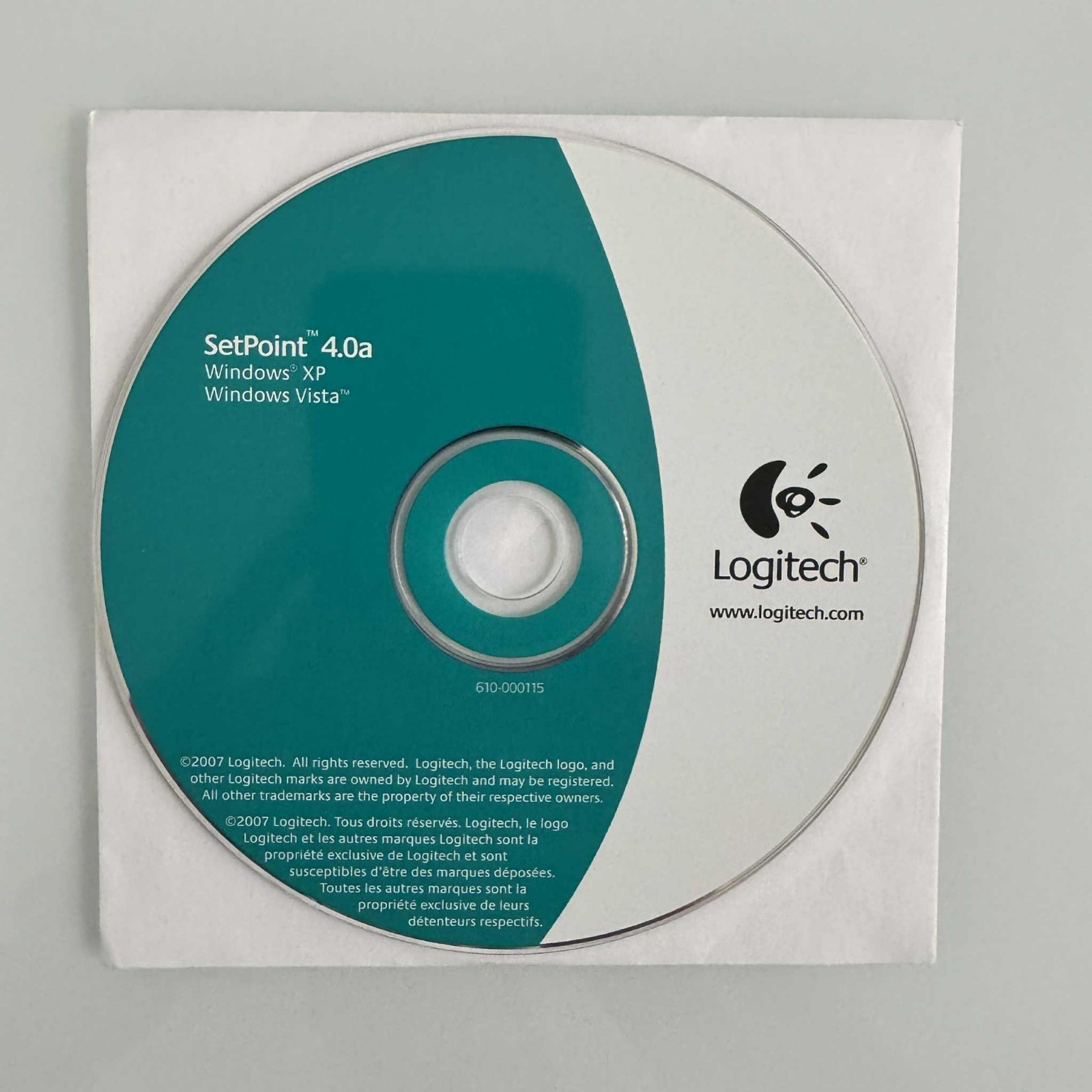 Logitech SetPoint 4.0a - Windows XP & Vista - Software CD