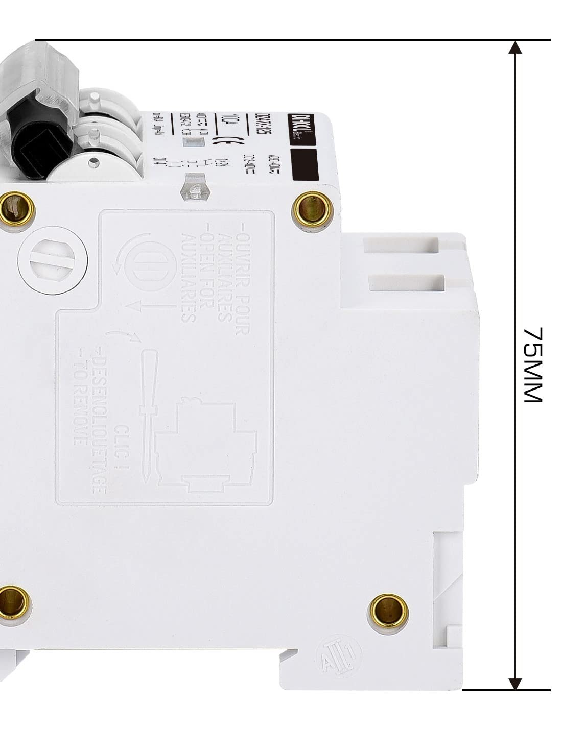 100 Amp Solar Disconnect Switch for 2 Pole DIN Rail Mount Circuit Protection