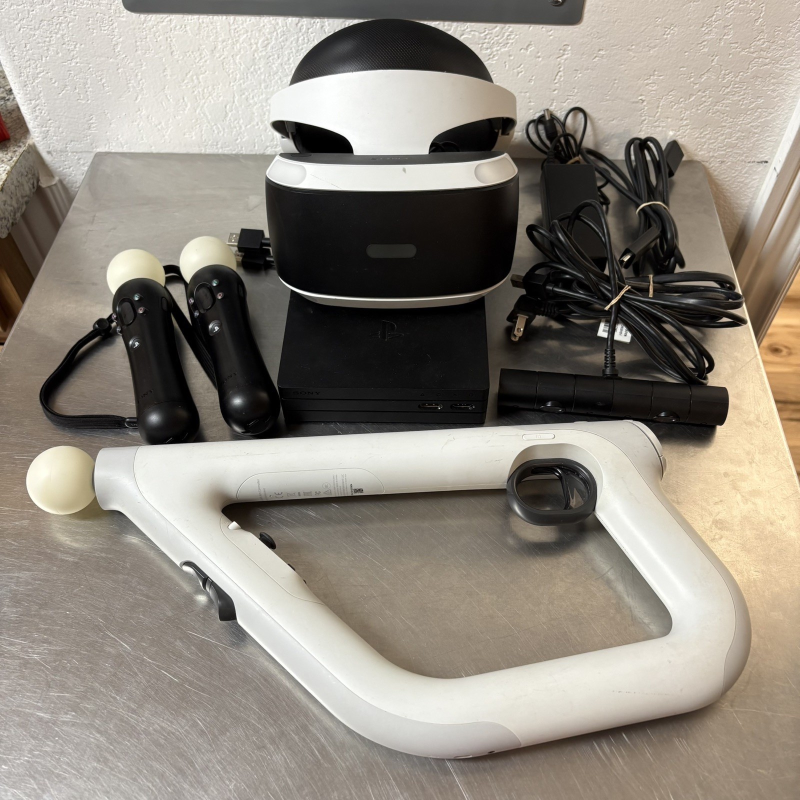 Sony PS VR PSVR PlayStation CUH-ZVR2 For PS4 Console Set Headset Working