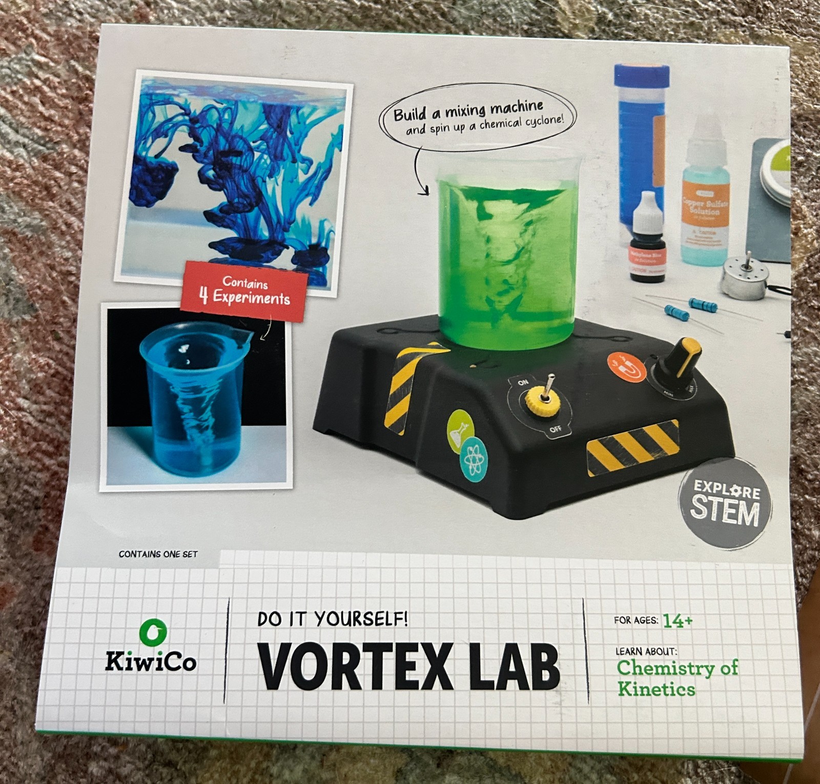 KiwiCo Vortex Lab DIY Chemistry Science Kit Explore STEAM Ages 14+