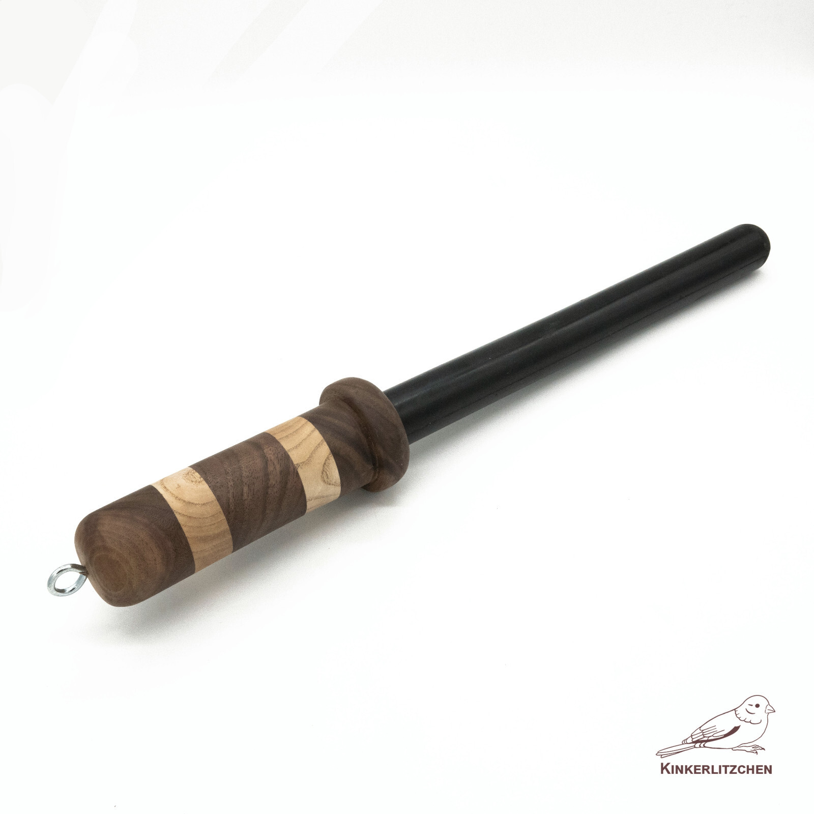Ultra-Thuddy Rubber Baton BDSM– Handmade Walnut & Ash Handle | BDSM Impact Toy