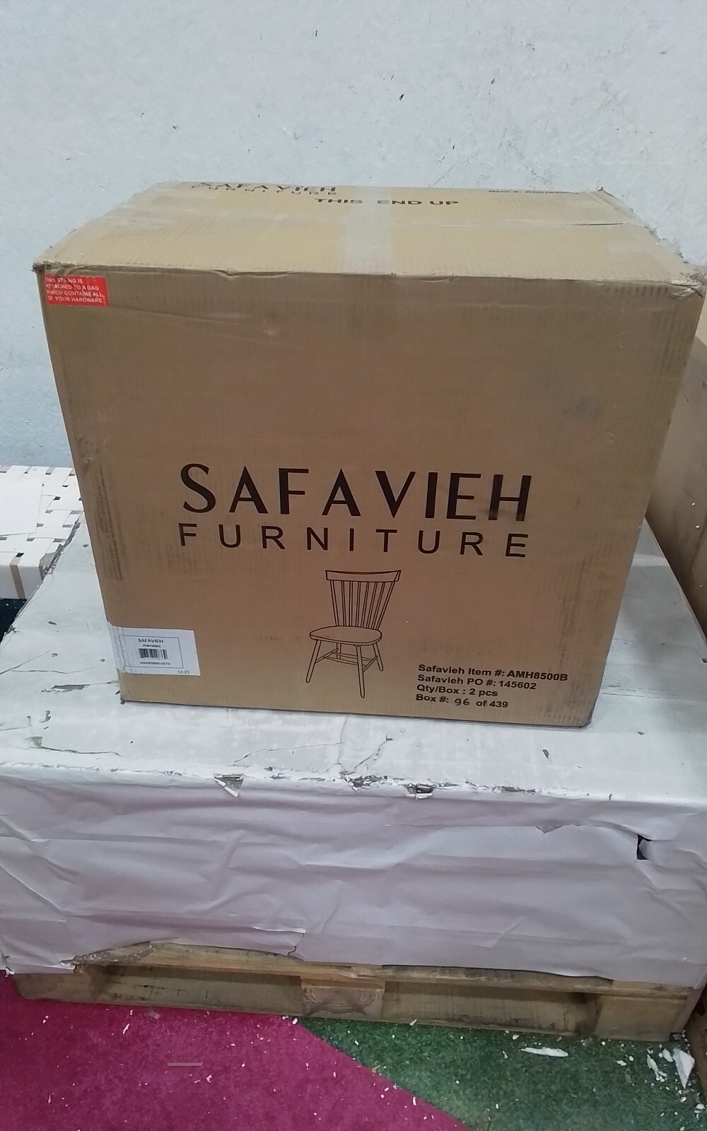 Safavieh PARKER SPINDEL SIDE CHAIR, Reduced Price 2172735156 AMH8500B