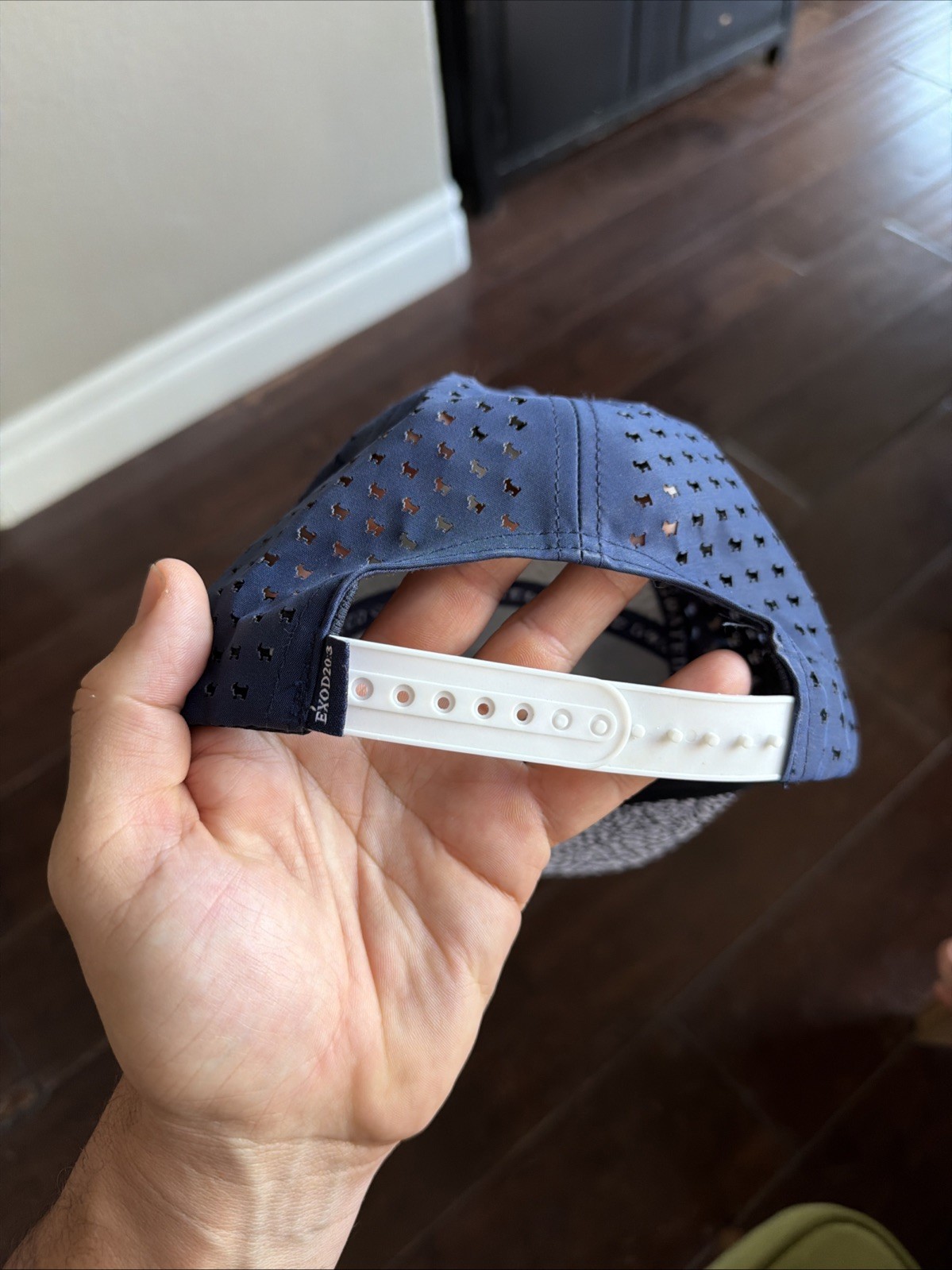 Goated Golf Hat White And Blue