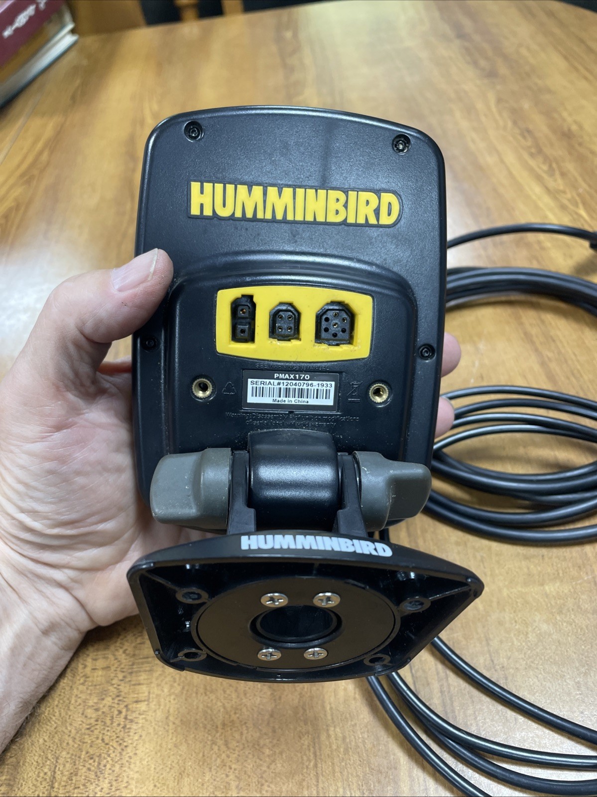 Humminbird Pmax Piranhamax 170 Head Unit & Cords & Bracket WORKS