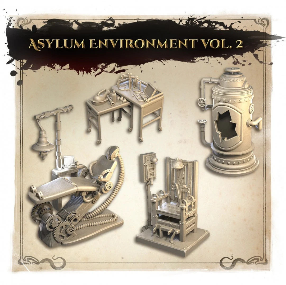 Asylum Furniture pt. 2 - Resin Tabletop Miniature