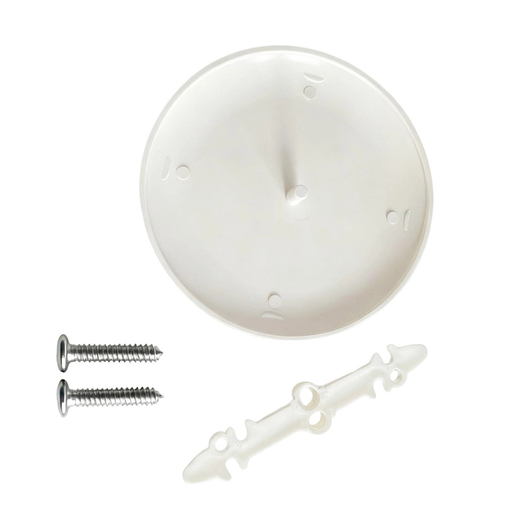 Round Ceiling Cover for Smoke Detector Mounting 5.For 35 Inch Paintable White