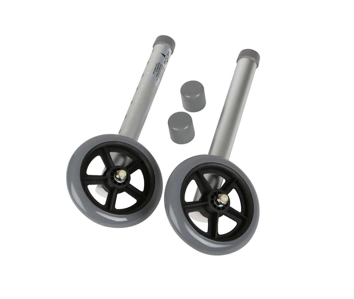New Pair Medline 5" Walker Wheels W/glide Caps Free US Shipping