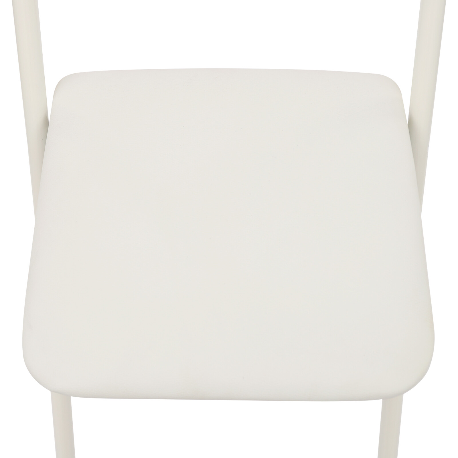 2PCS Modern Foldable Bar Chair, Tall Folding Chair, Portable Folding Stool White