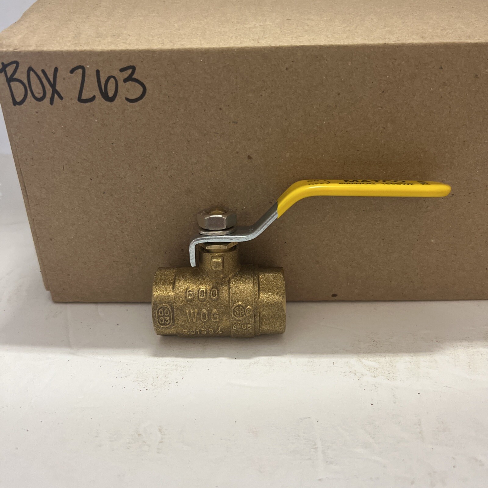 Brass Ball Valve 1/2 MATCO 600WOG-150SWP MODEL 759