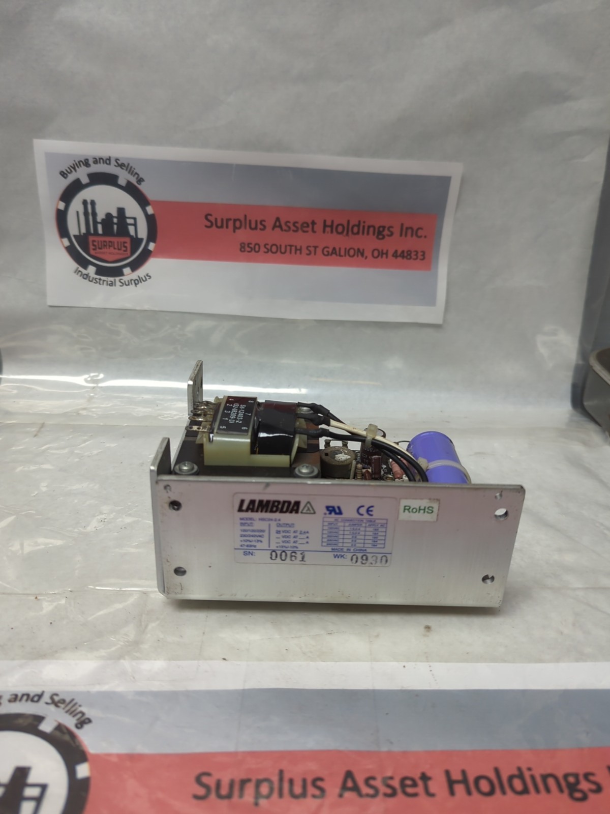 LAMBDA,HSC24-2-4,POWER SUPPLY PRE-OWNED