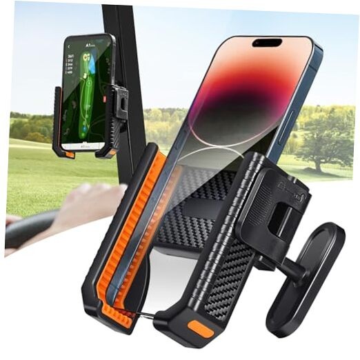 Magnetic Golf Cart Phone Holder with N52 Magnets for Cellphone Golf Cart 1 Pack